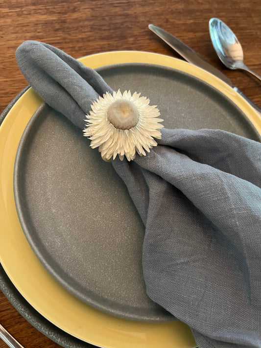 Dried Flower Napkin Rings