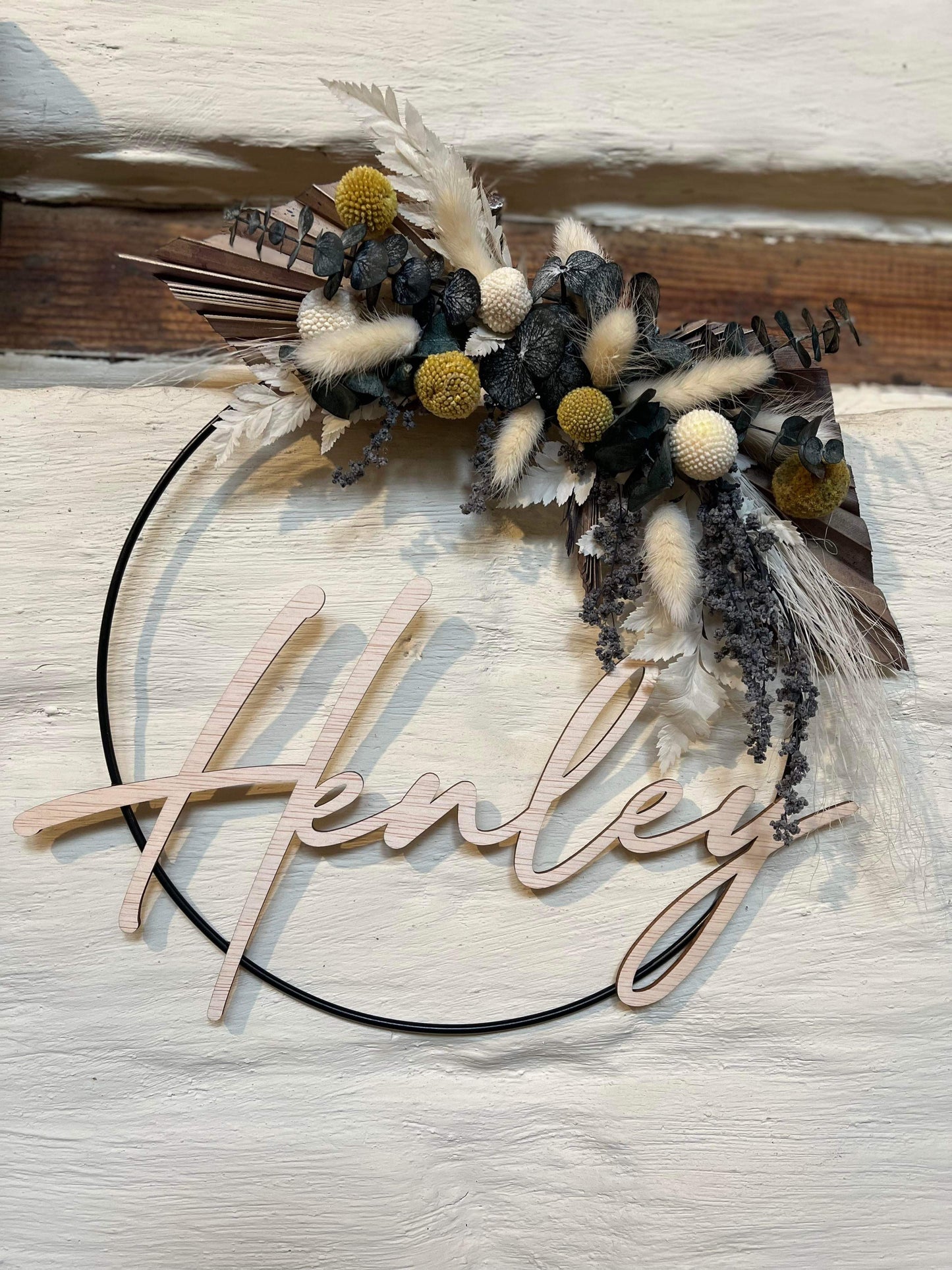 Personalised Dried Flower Wreath