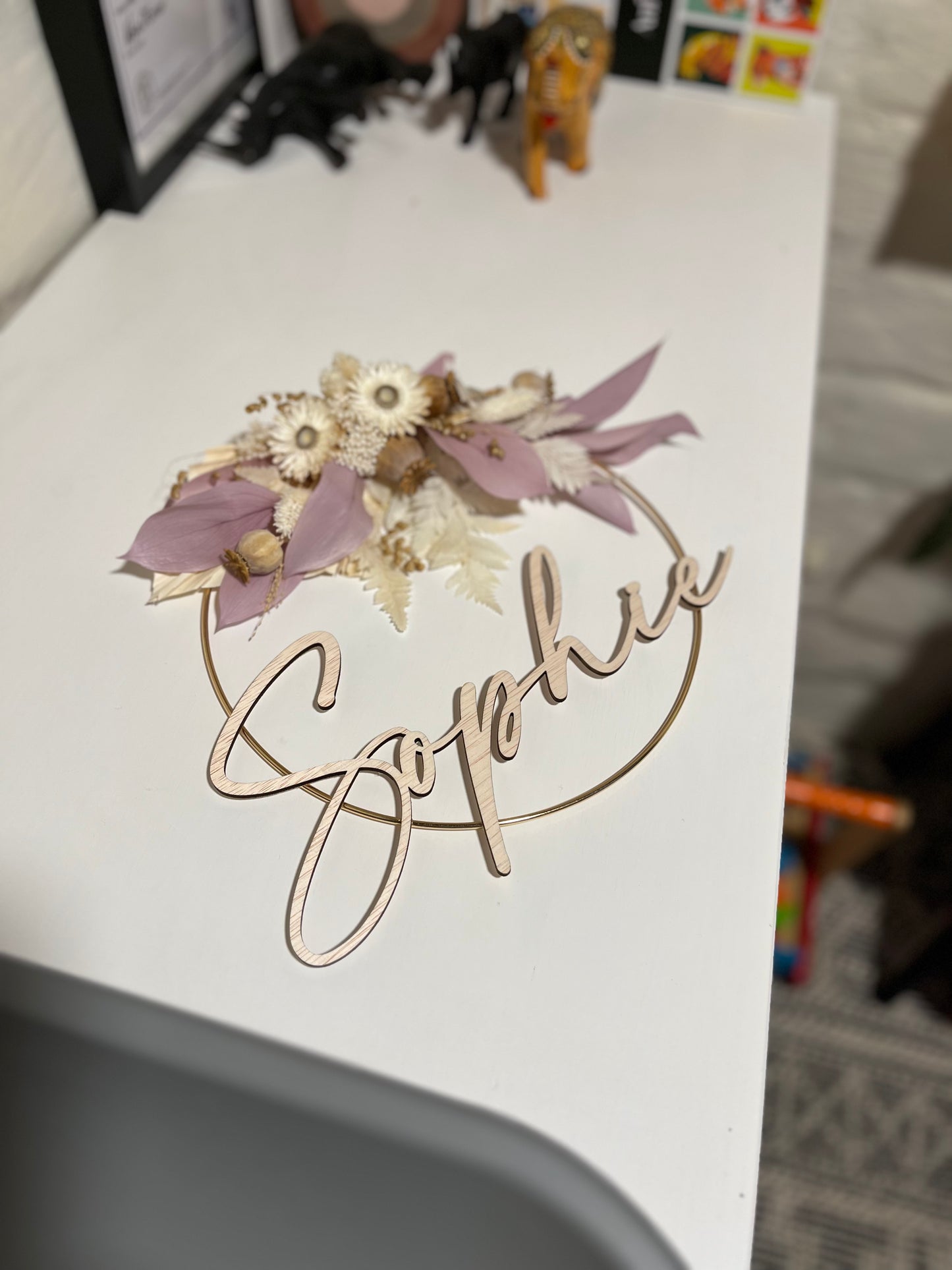 Personalised Dried Flower Wreath